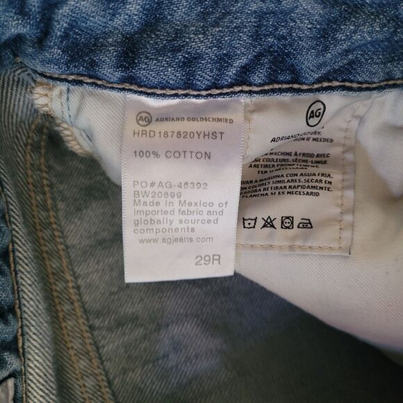 AG Adriano Goldschmied Iva High Rise Bell Bottom Flare Jeans Womens 29 Blue 70s - Picture 4 of 8